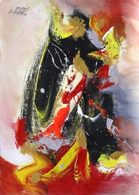 S. M. Naqvi, 10 x 14 Inch, Acrylic on Canvas, Abstract Painting, AC-SMN-078